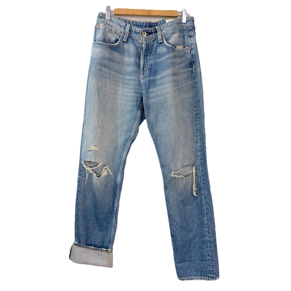Rag & Bone Rosa Mid-Rise Boyfriend Jean Bristol 26 Vacation Casual Beach